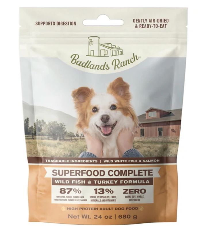 Badlands Ranch Dog Air Dried Superfood Complete Wild Fish &amp; Turkey