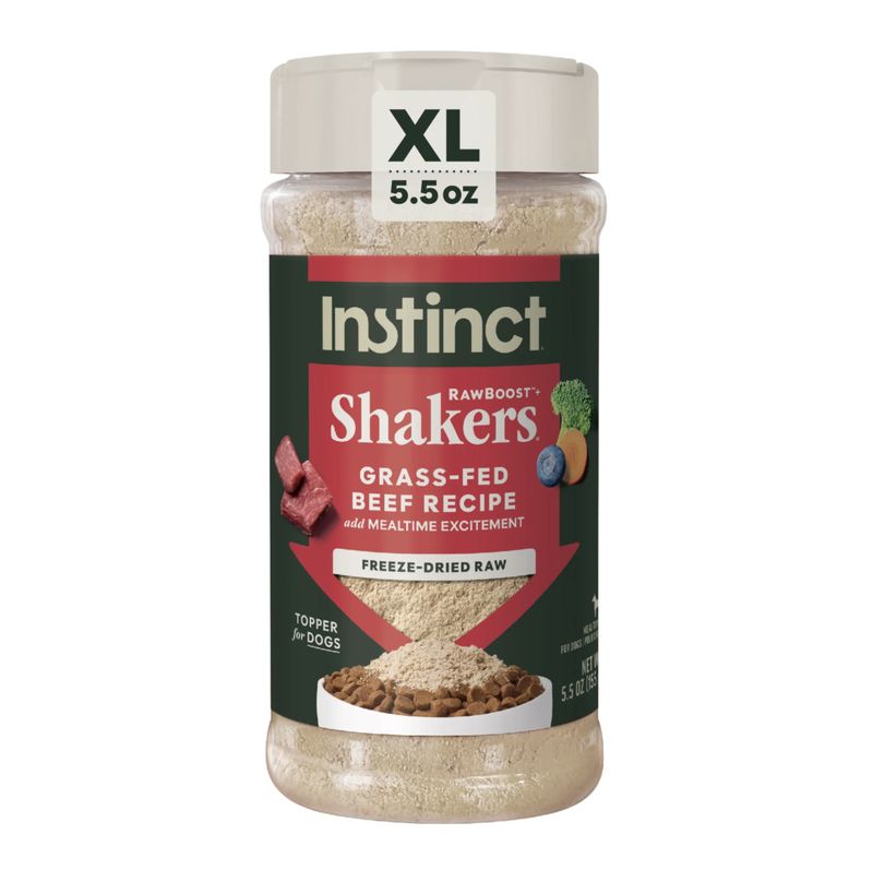 Instinct Dog RawBoost+ Shakers Grass-Fed Beef 5.5oz