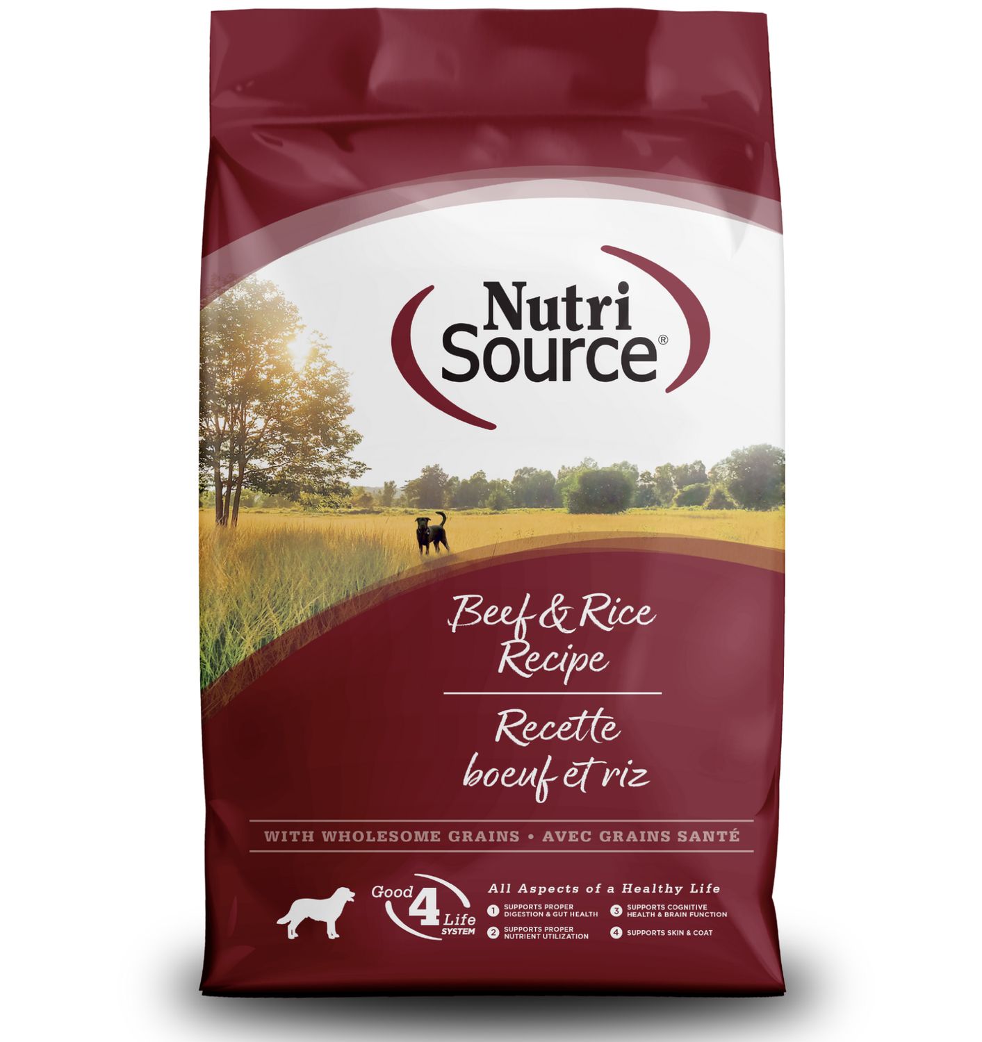 NutriSource Dog Beef &amp; Rice, Size: 4lb
