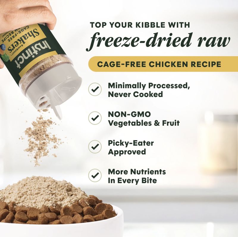 Instinct Dog RawBoost+ Shakers Cage-Free Chicken 5.5oz