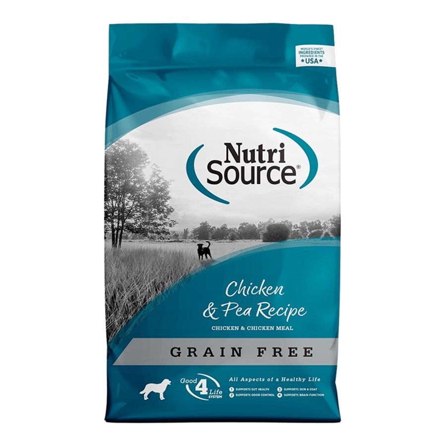 NutriSource Dog Grain Free Chicken &amp; Peas, Size: 4lb