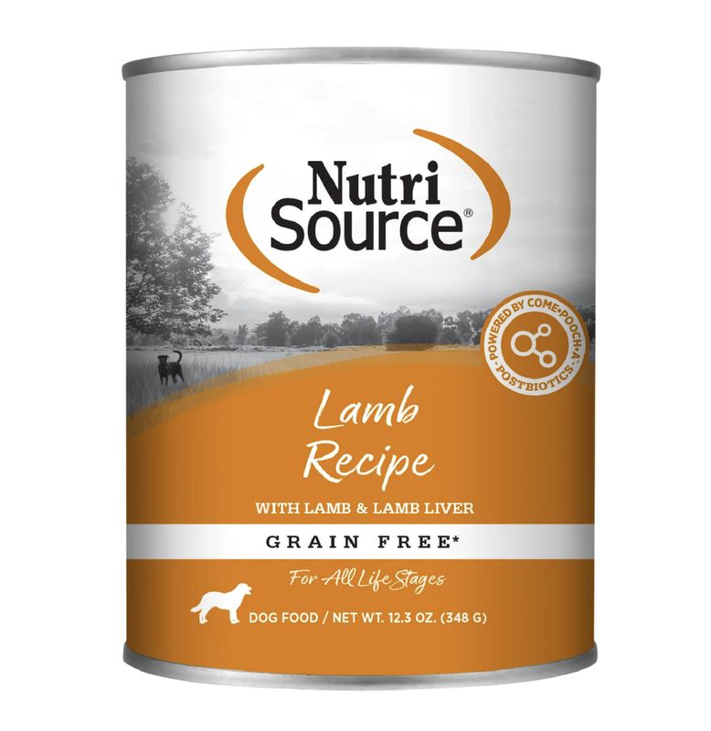 NutriSource Dog Grain Free Lamb 12.3oz