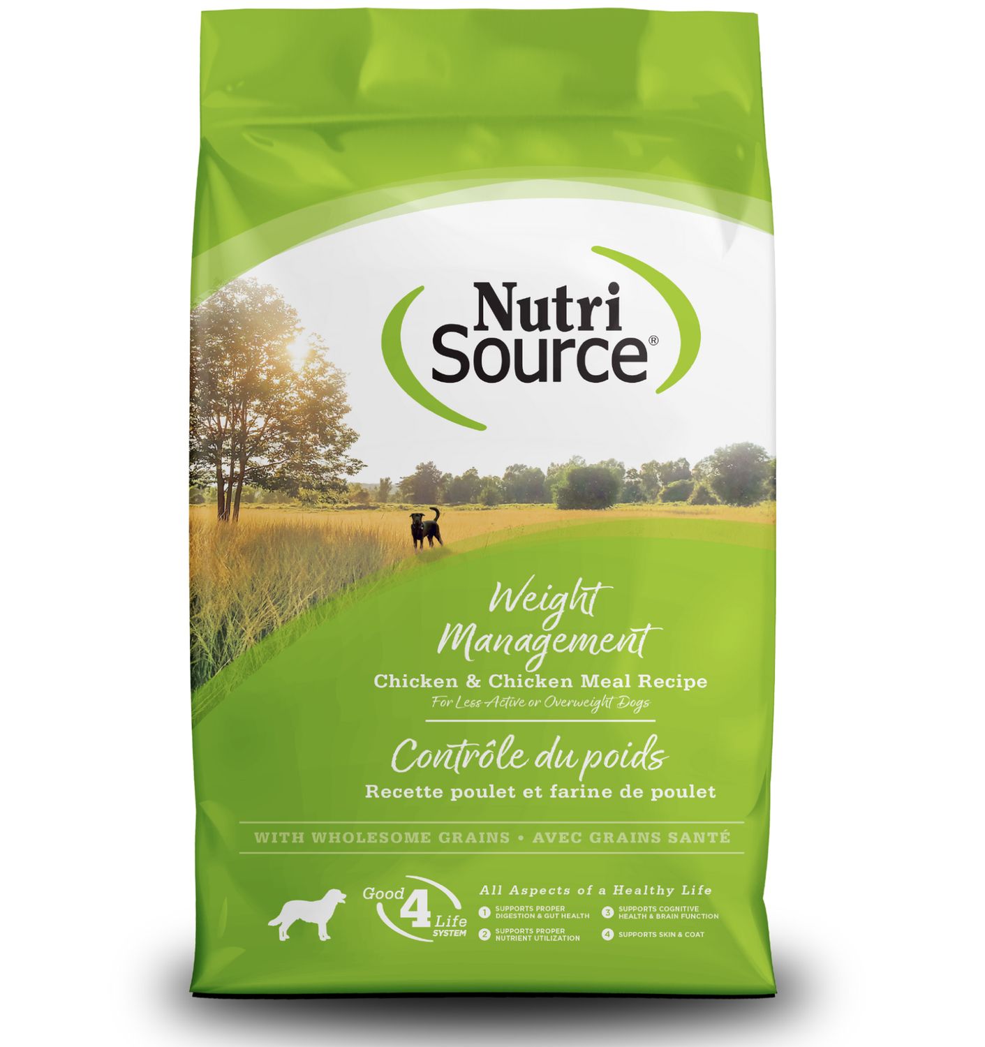 NutriSource Dog Weight Management Chicken &amp; Rice, Size: 4lb