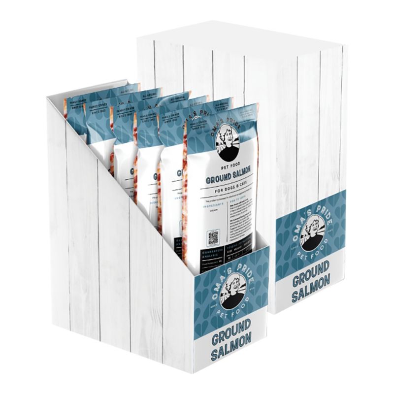 Oma's Pride Dog &amp; Cat Frozen Ground Salmon 1lb