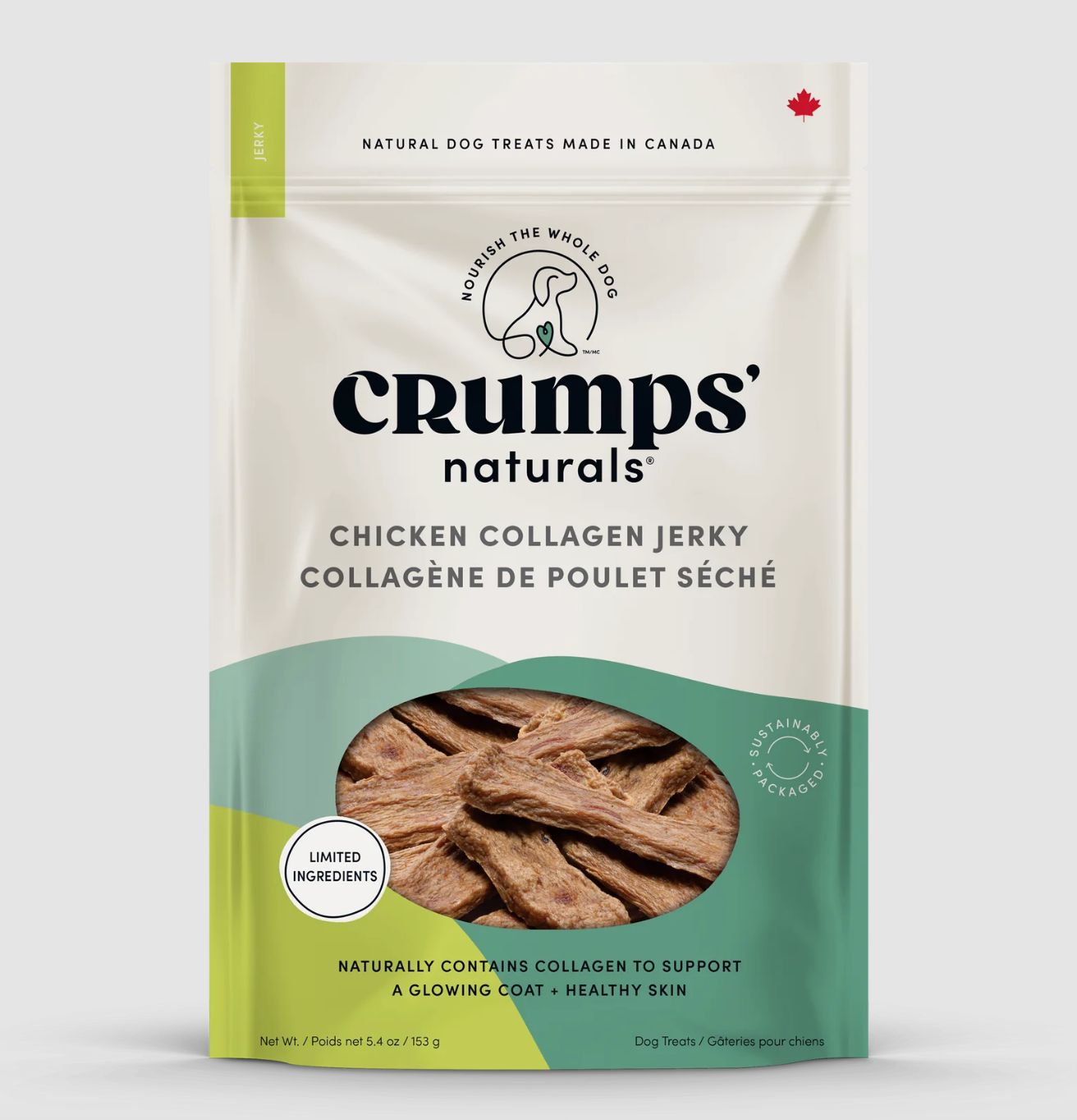 Crumps Dog Collegen Jerky Chicken 5.4oz