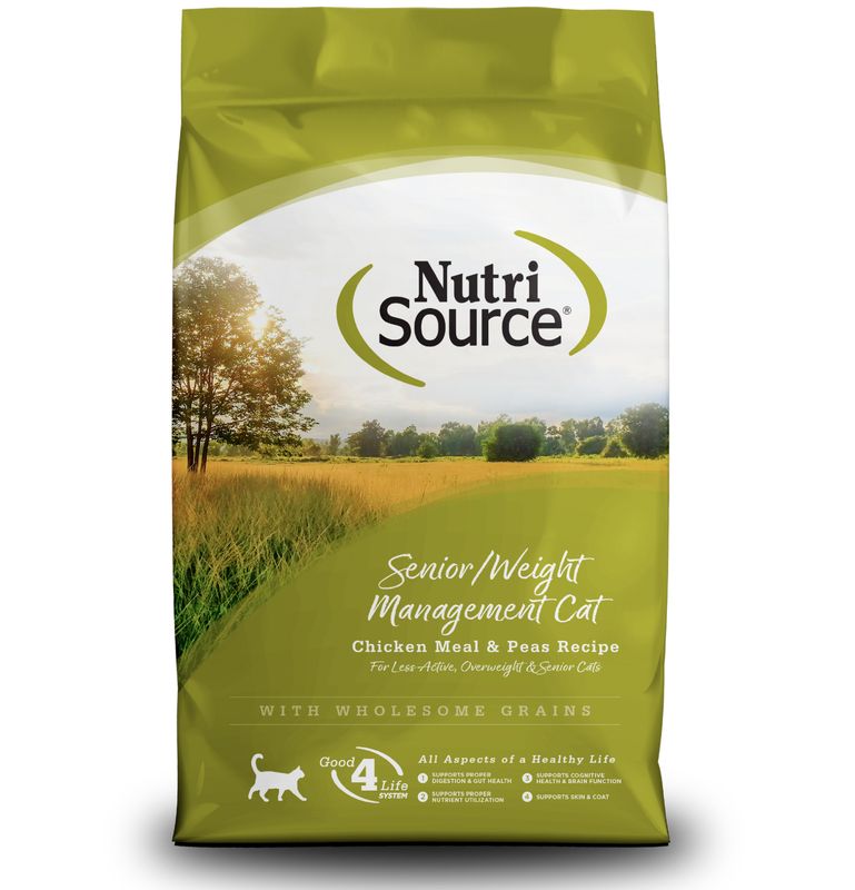 NutriSource Cat Senior &amp; Weight Management 4lb