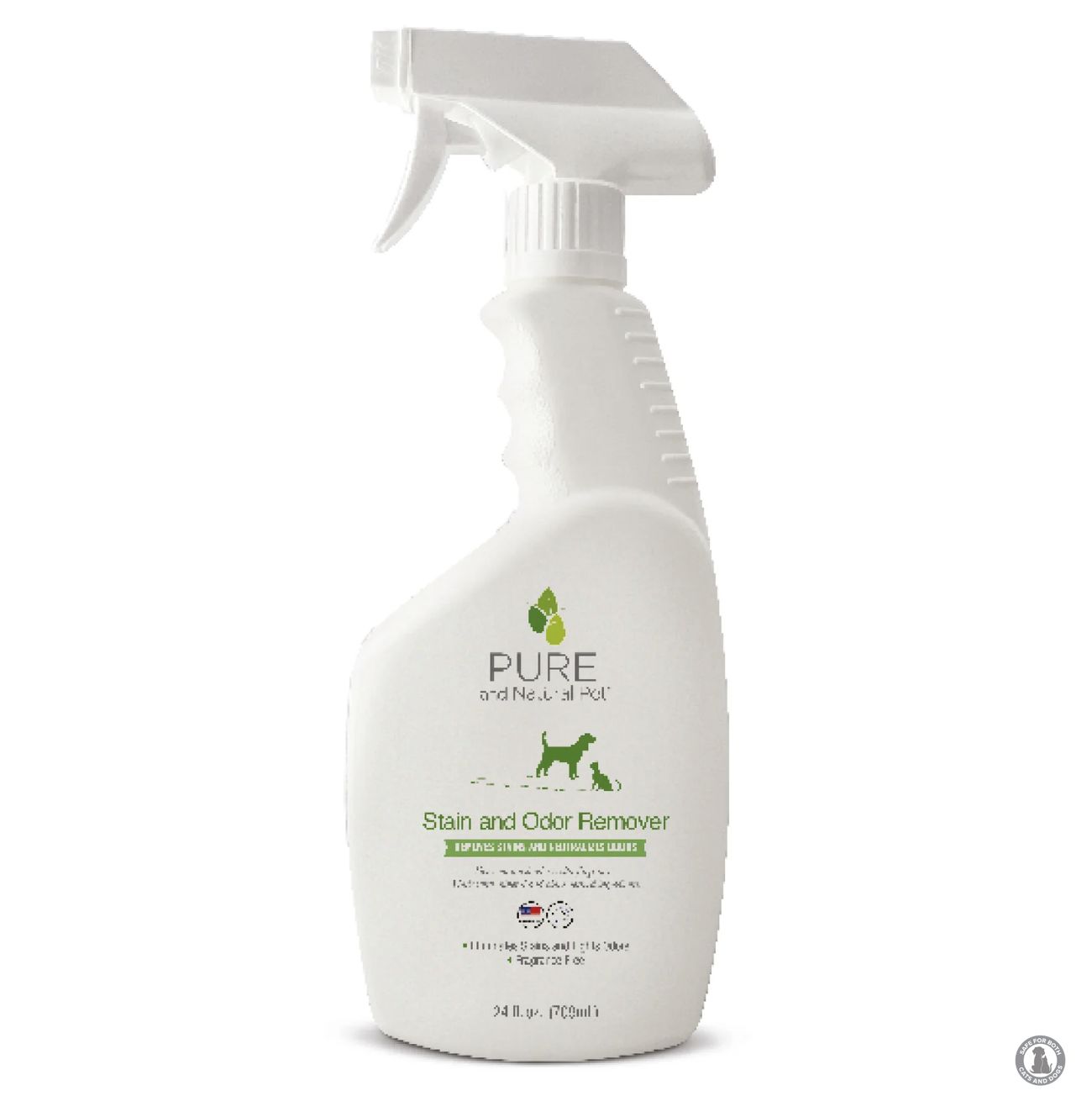 Pure &amp; Natural Dog &amp; Cat Stain &amp; Odor Remover Fragrance Free 24oz