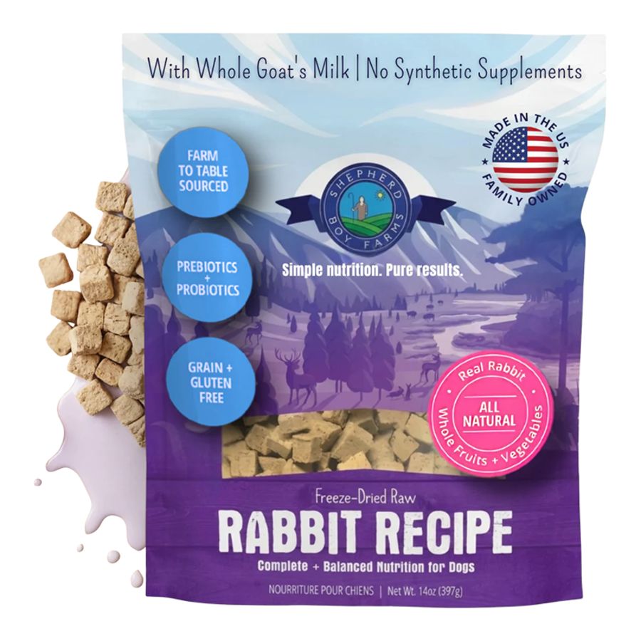 Shepherd Boy Farms Dog Freeze-Dried Rabbit 14oz