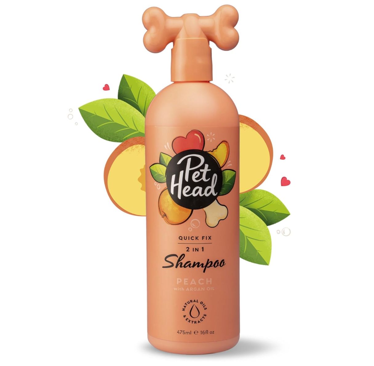 Pet Head Dog Quick Fix 2 in 1 Shampoo Peach 16oz