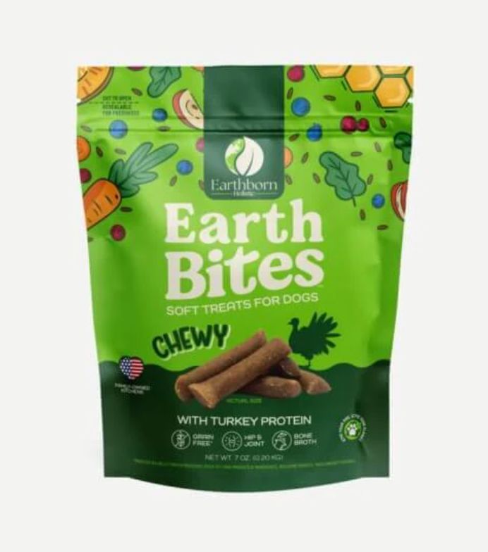 Earthborn Dog EarthBites Chewy Turkey Treats 7oz