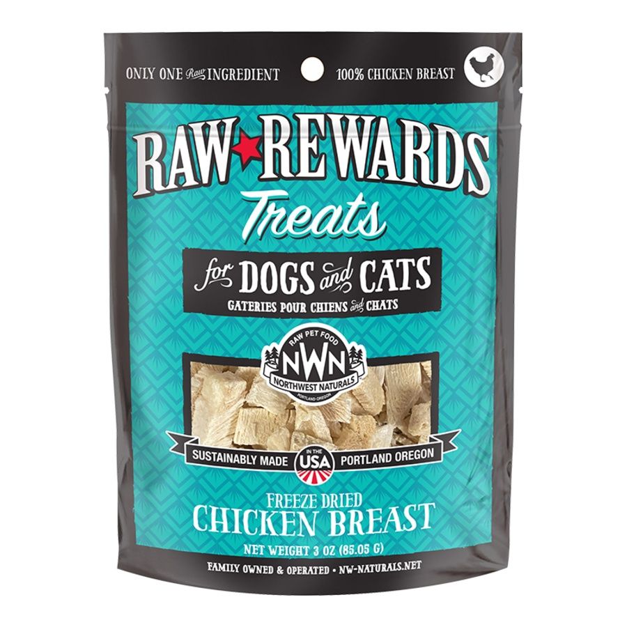 Northwest Naturals Dog &amp; Cat Freeze Dried Treats Chicken, Size: 3oz