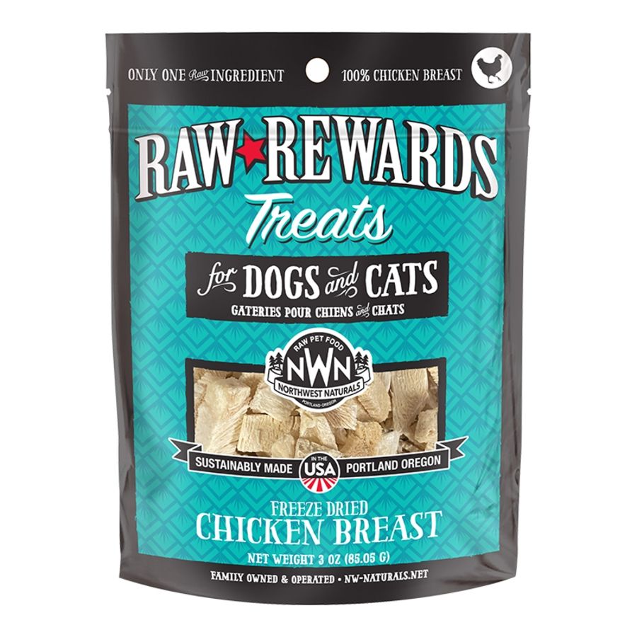 Northwest Naturals Dog &amp; Cat Freeze Dried Treats Chicken, Size: 3oz