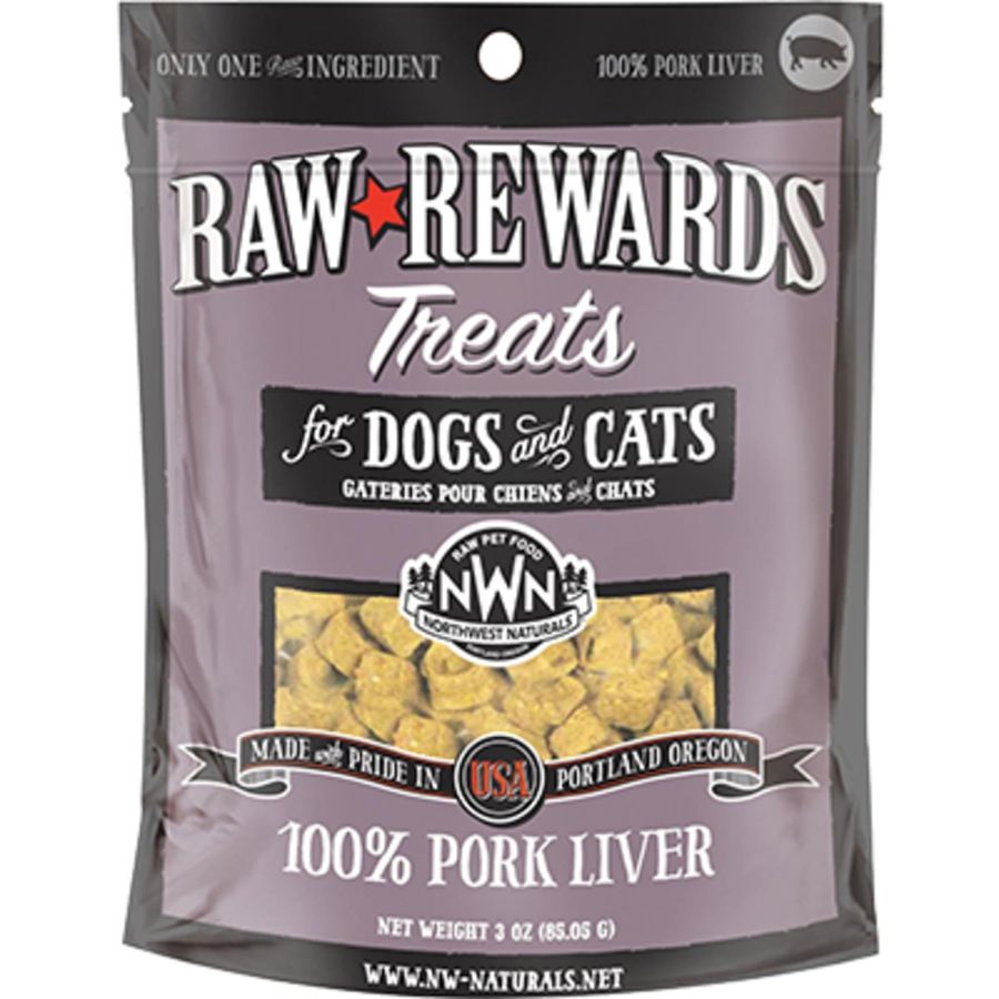 Northwest Naturals Dog Freeze Dried Treats Pork Liver 3oz