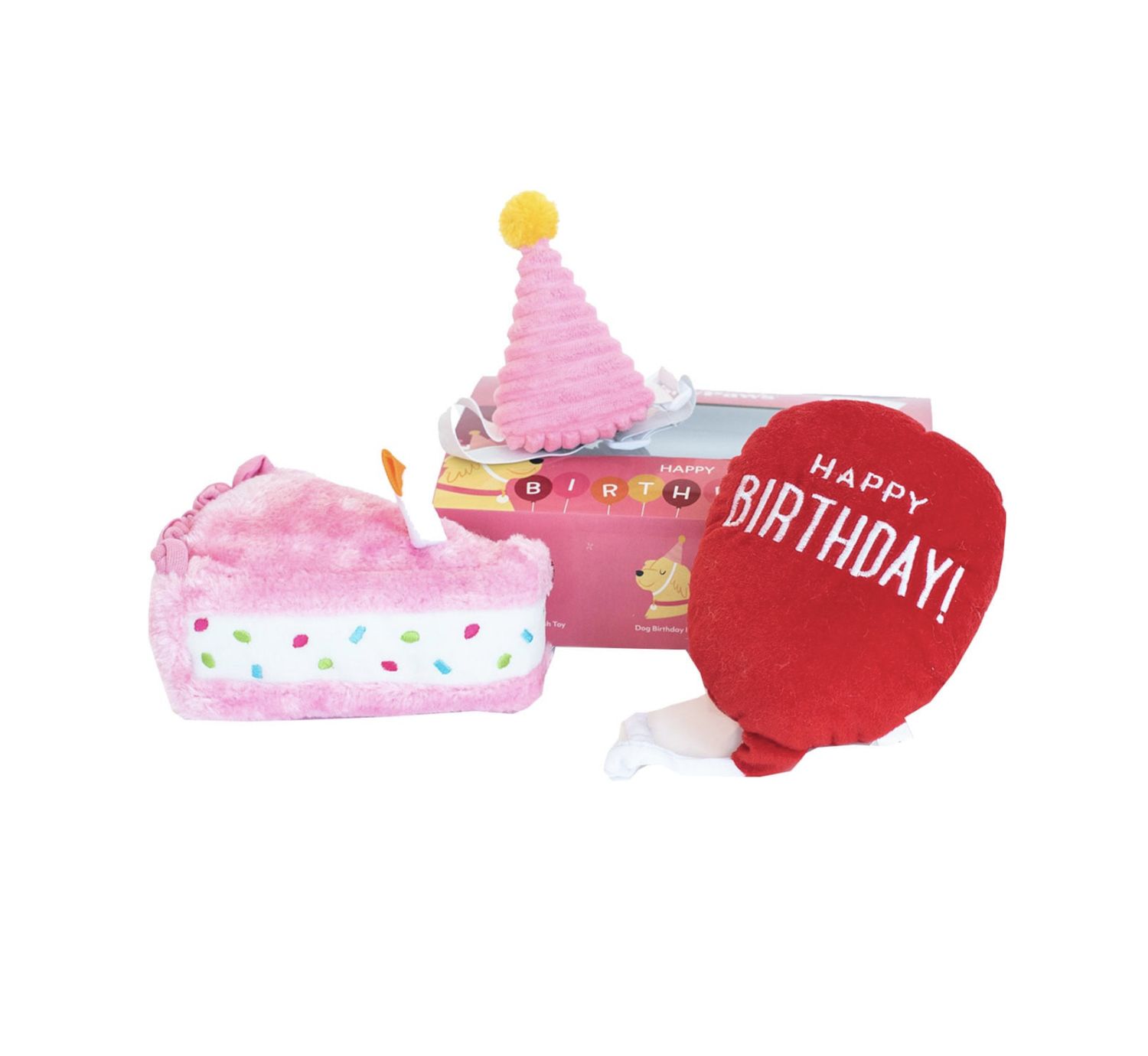 ZippyPaws Dog Birthday Girl Box Medium