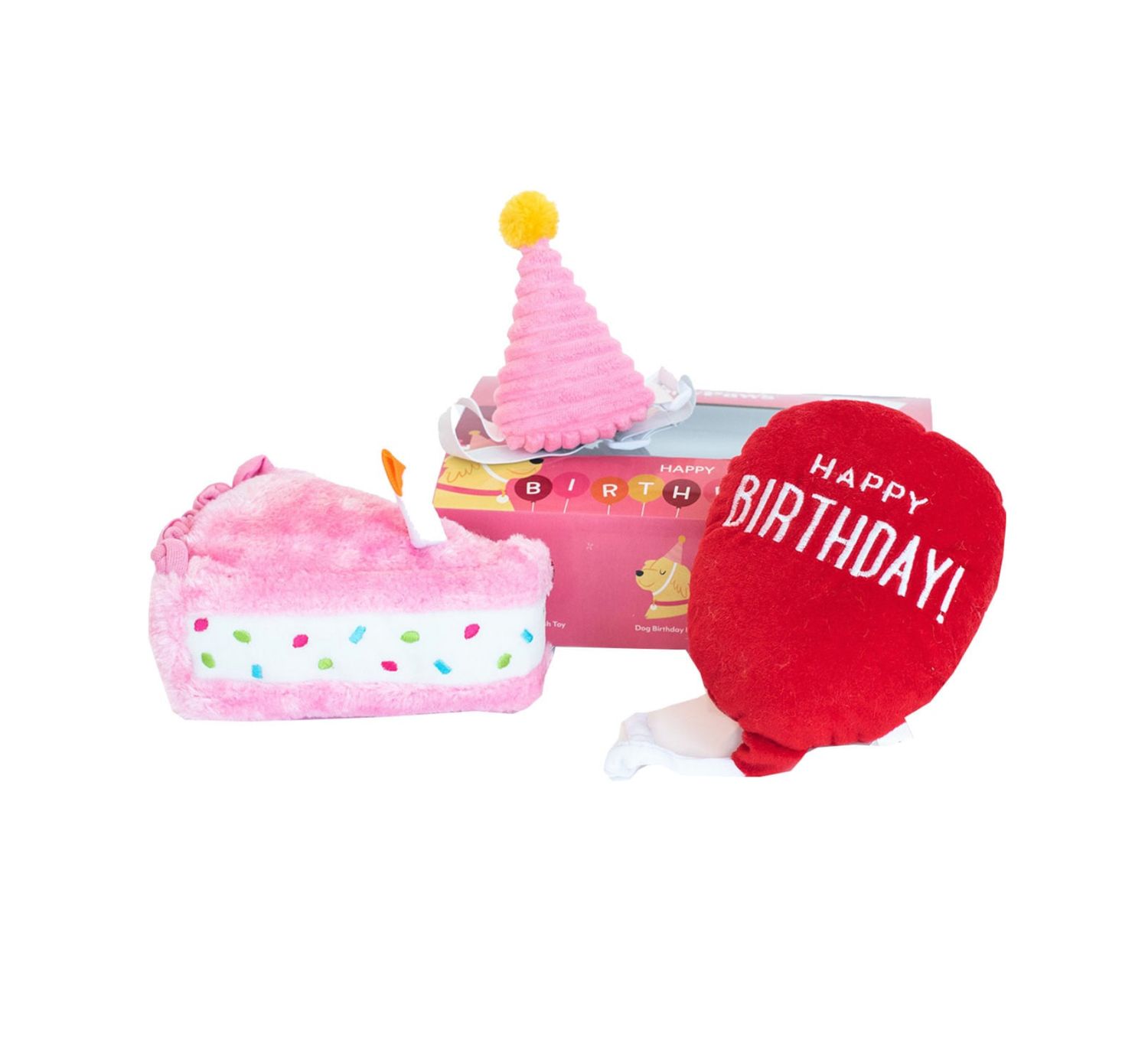 ZippyPaws Dog Birthday Girl Box Medium