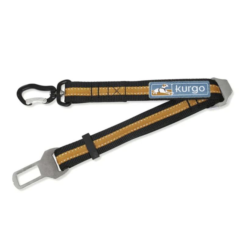 Kurgo Direct to Seatbelt Swivel Tether Orange
