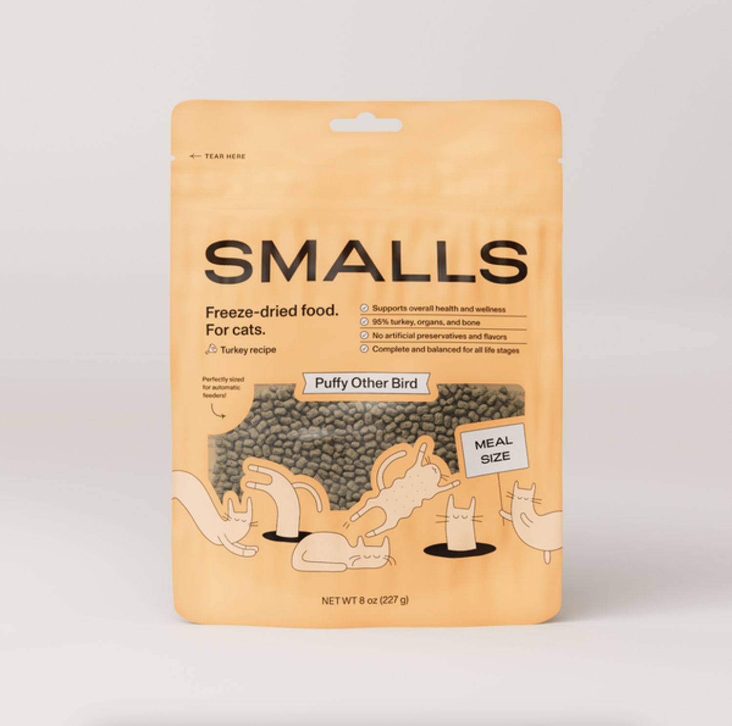 Smalls Cat Freeze Dried Turkey, Size: 8oz