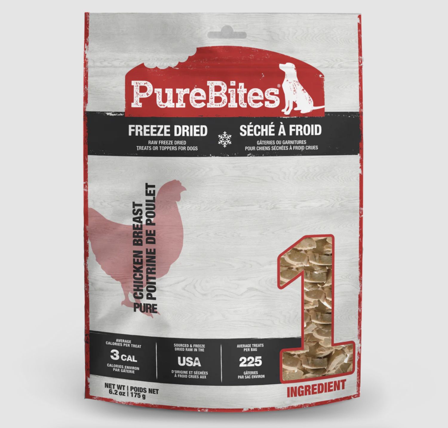 PureBites Dog Freeze Dried Chicken Breast, Size: 1.4oz