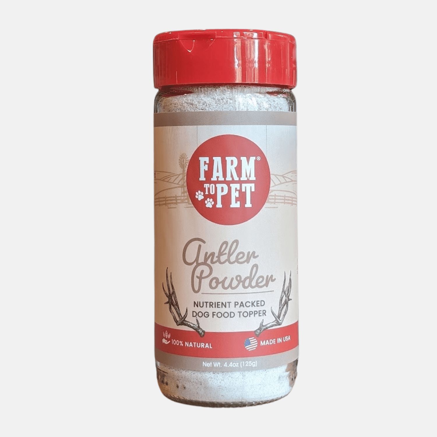 Farm to Pet Topper Antler Powder 4.4oz