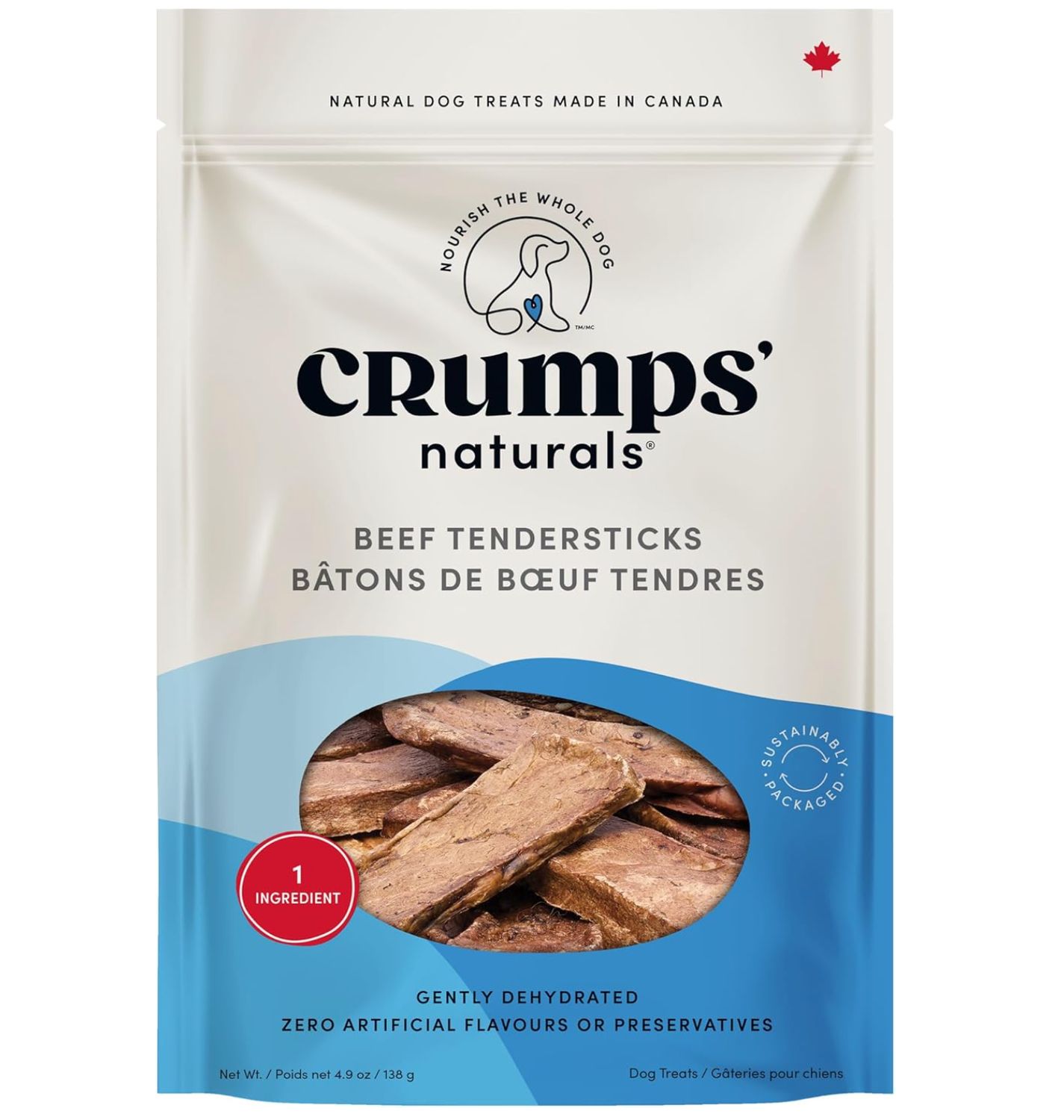 Crumps Dog Beef Tender 4.9oz