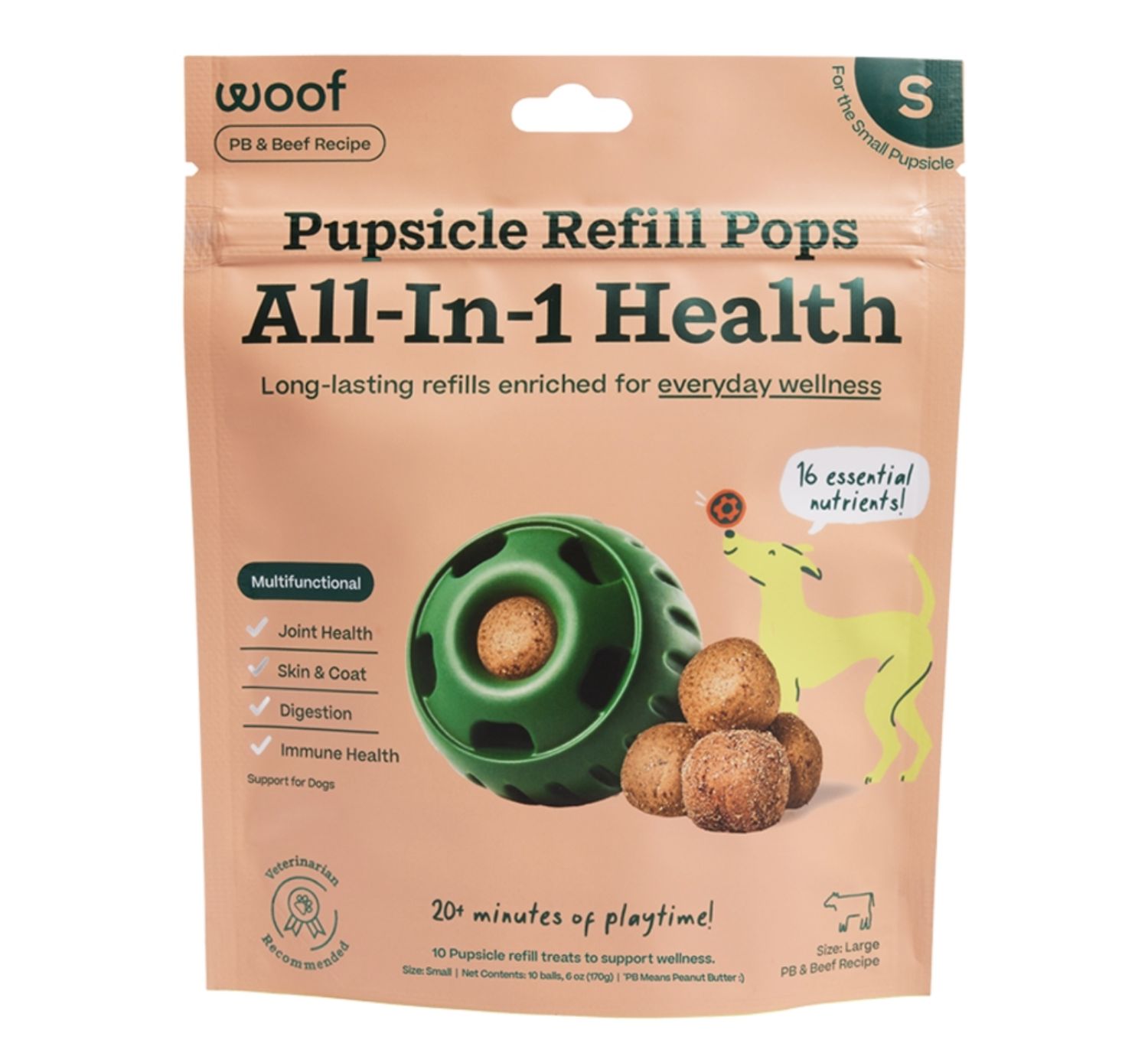 Woof Dog Pops Wellness All In One, Size: Small 6oz