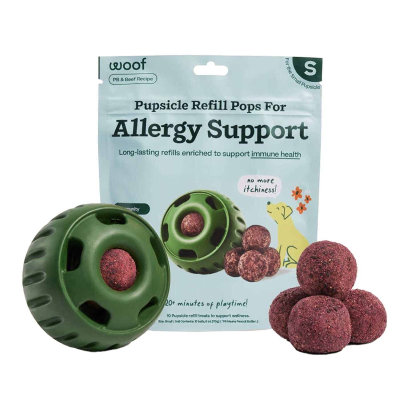 Woof Dog Pops Wellness Allergy Support, Size: Small 6oz