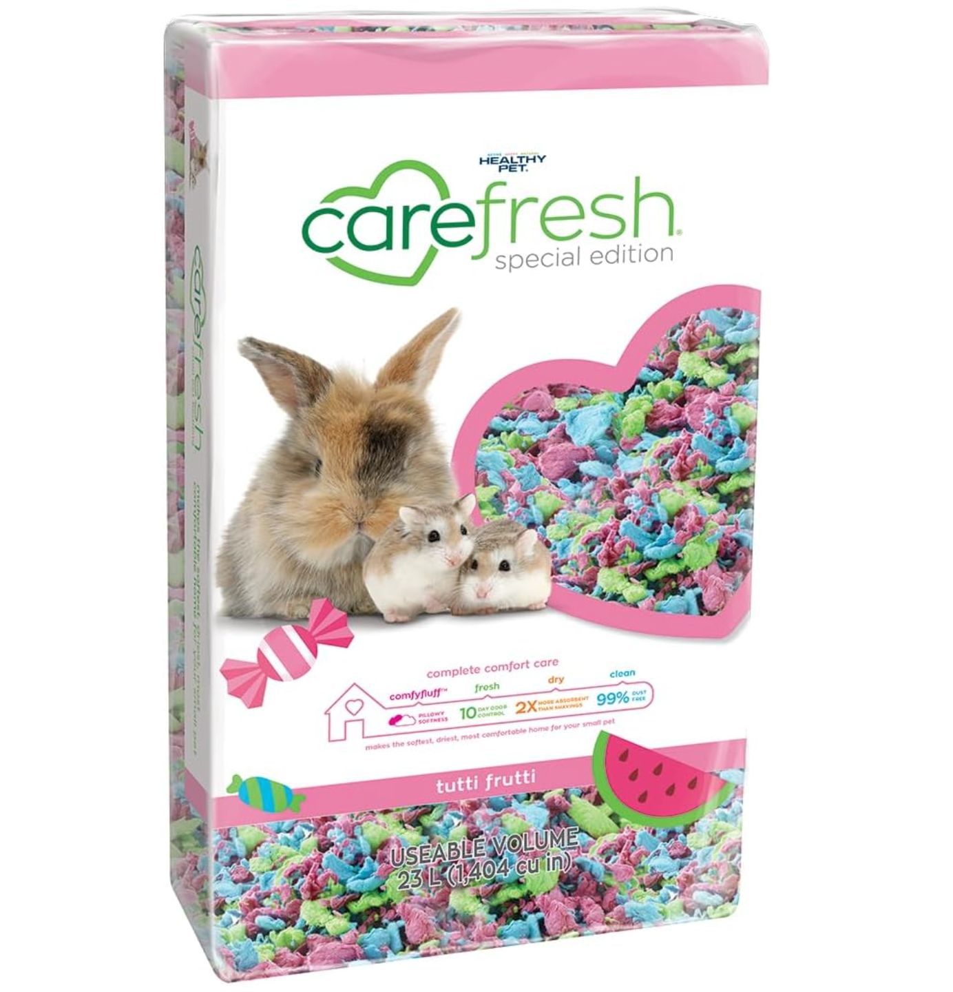 Carefresh Small Pet Bedding Tutti Frutty, Size: 23L