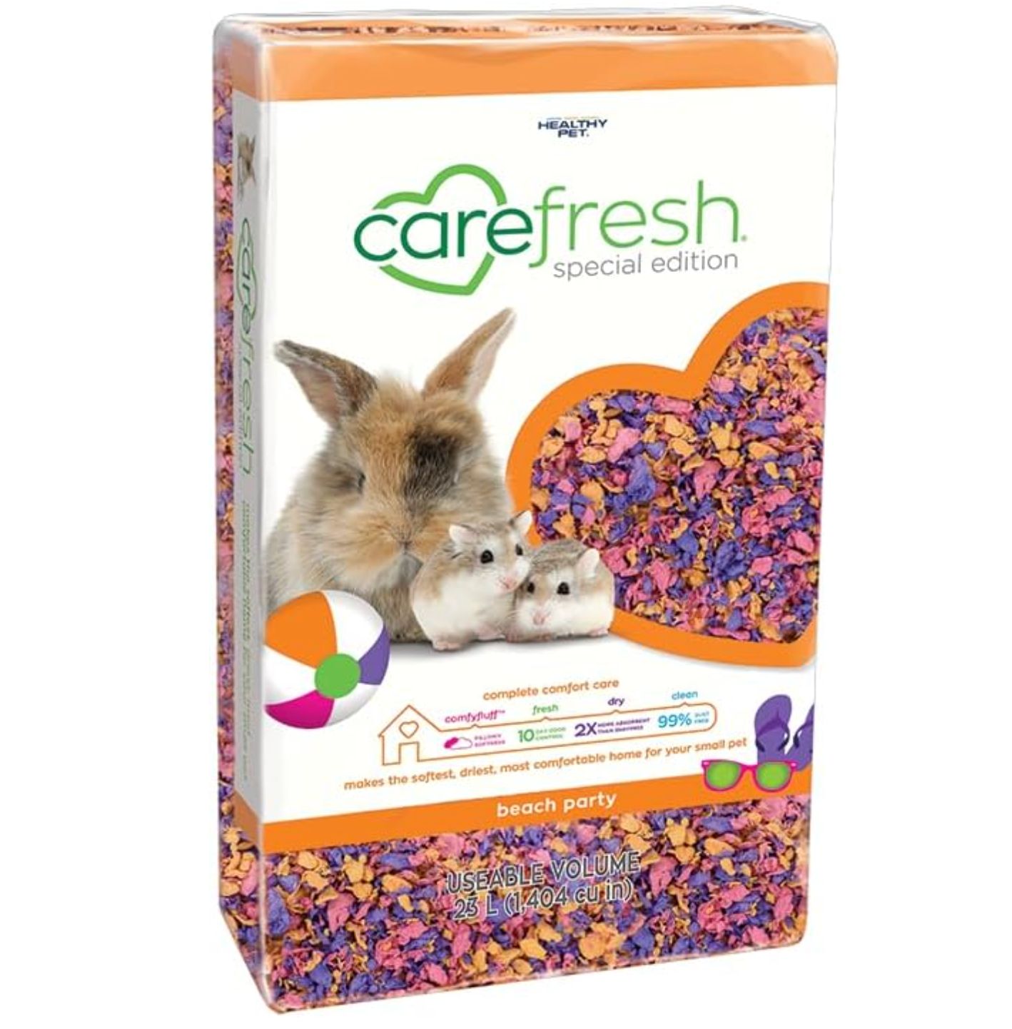 Carefresh Small Pet Bedding Beach Party, Size: 23L