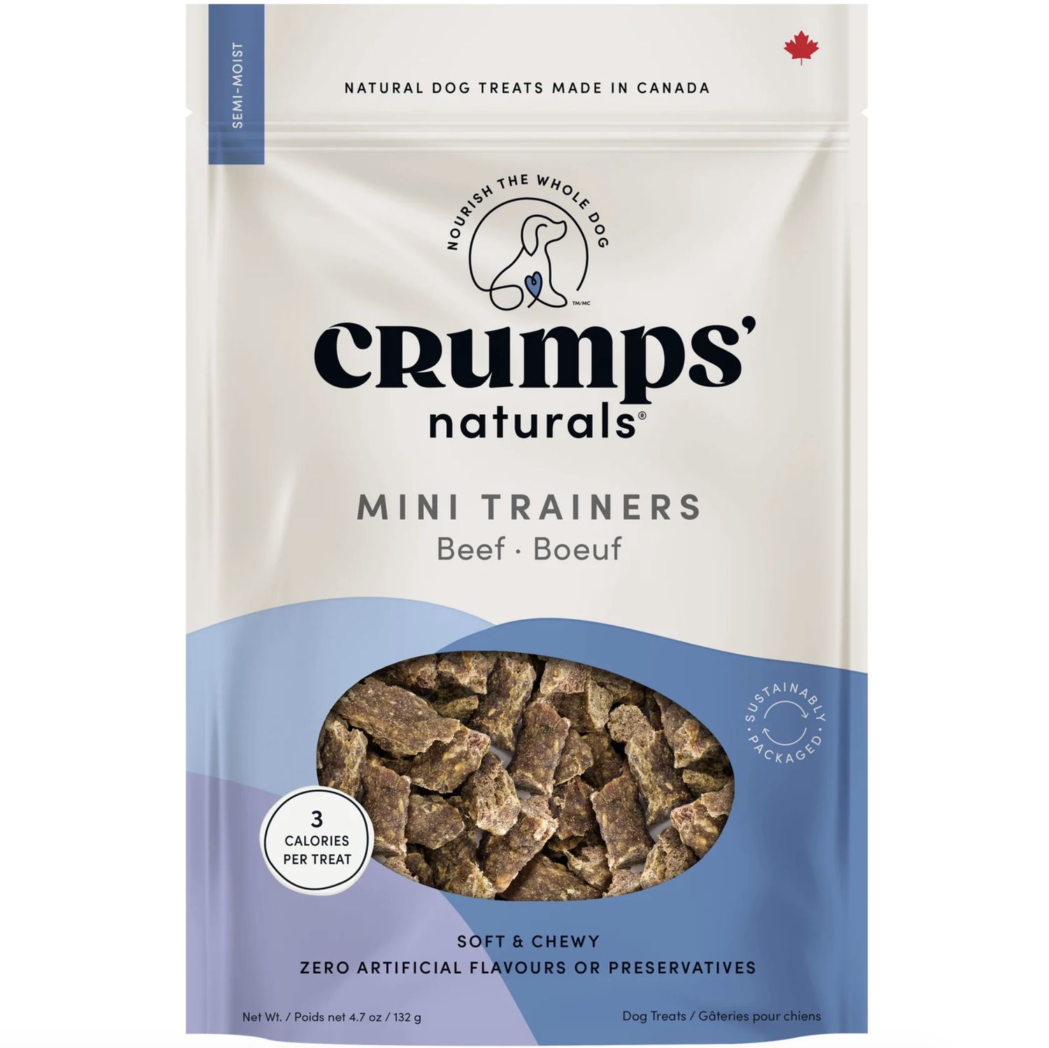 Crumps Dog Mini Trainers Beef, Size: 4.7oz