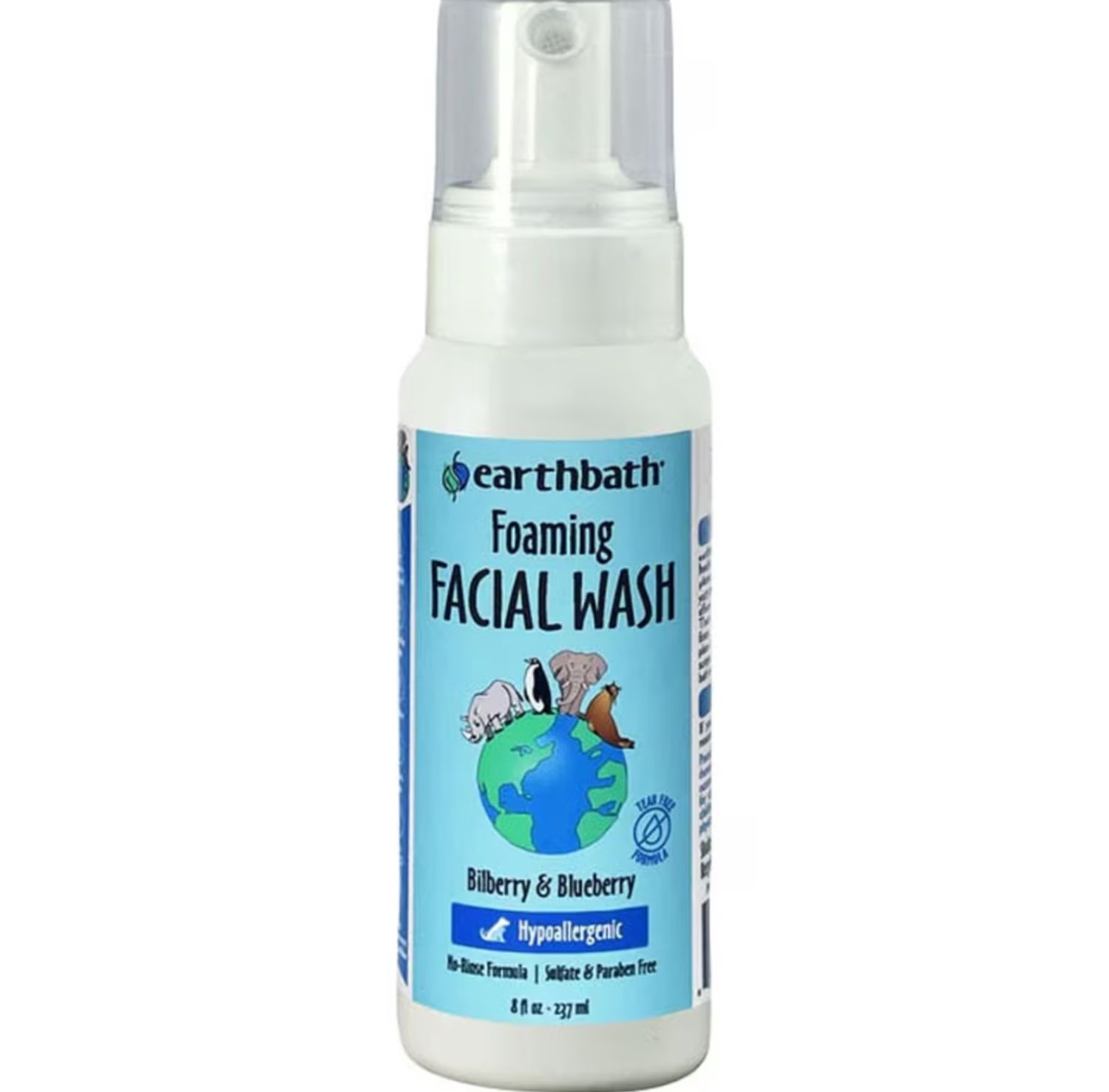 Earthbath Foaming Facial Wash Bilberry &amp; Blueberry 8oz
