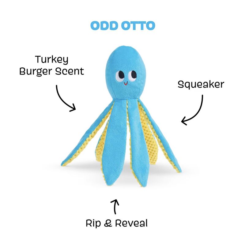 BARK Dog Odd Otto Thrasher Toy