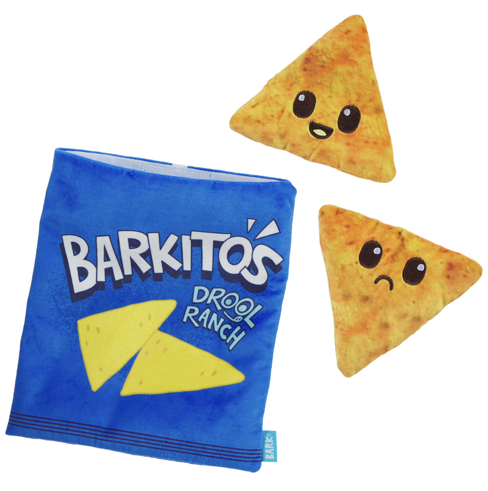 BARK Dog Drool Ranch Chips Plush Enrichment + Multi-Part Toy