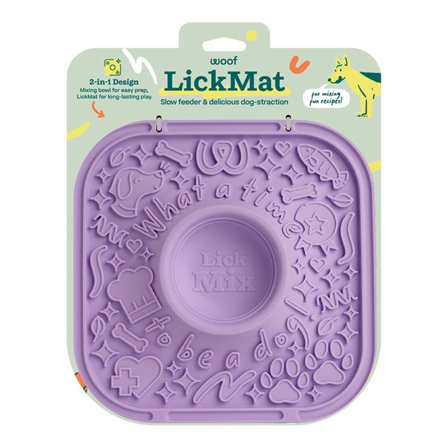 Woof Dog Lickmat, Color: Lavender