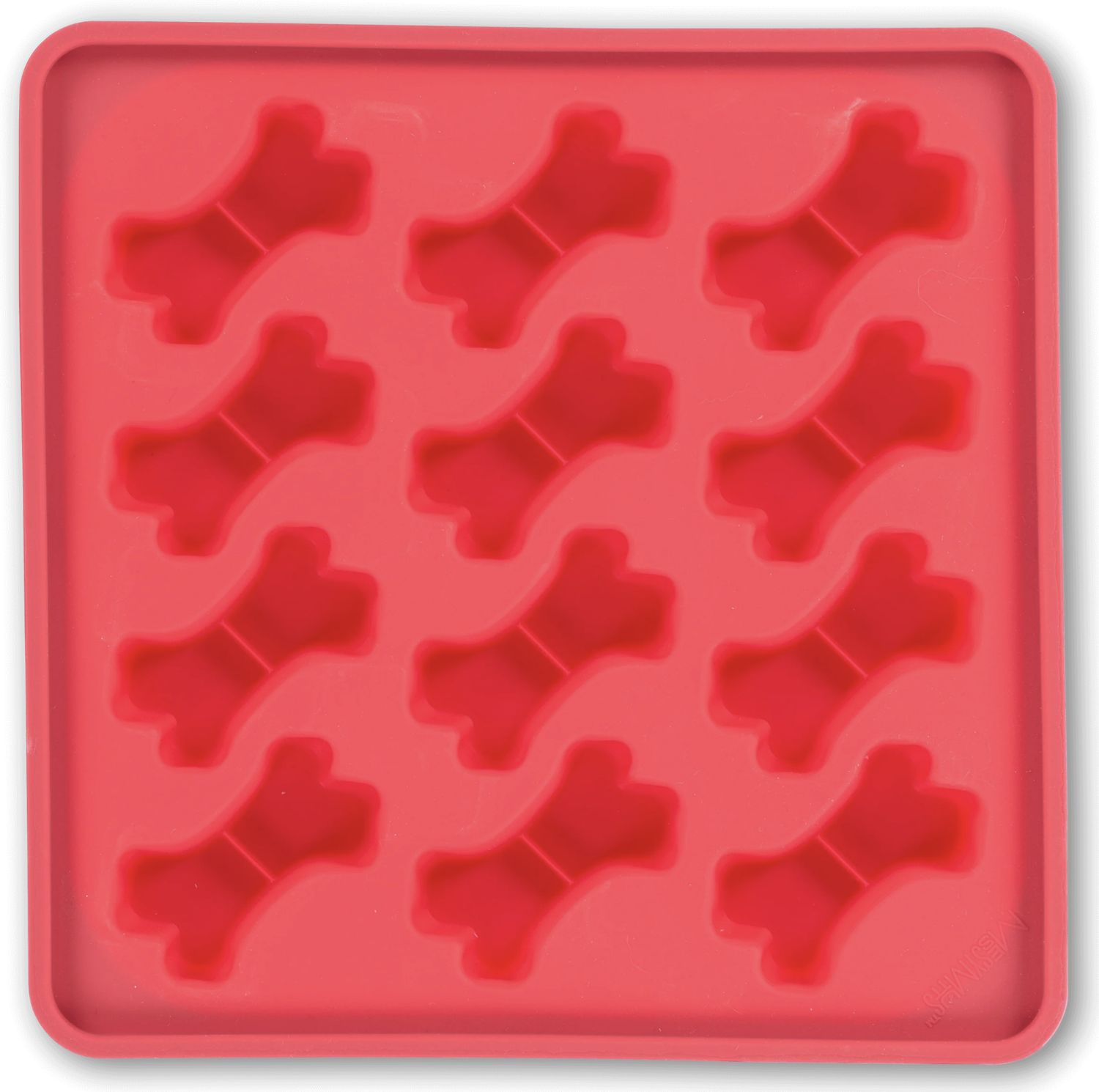 Messy Mutts Dog Framed "Spill Resistant" Silicone Treat Mold 9.5''x9.5'' Watermelon