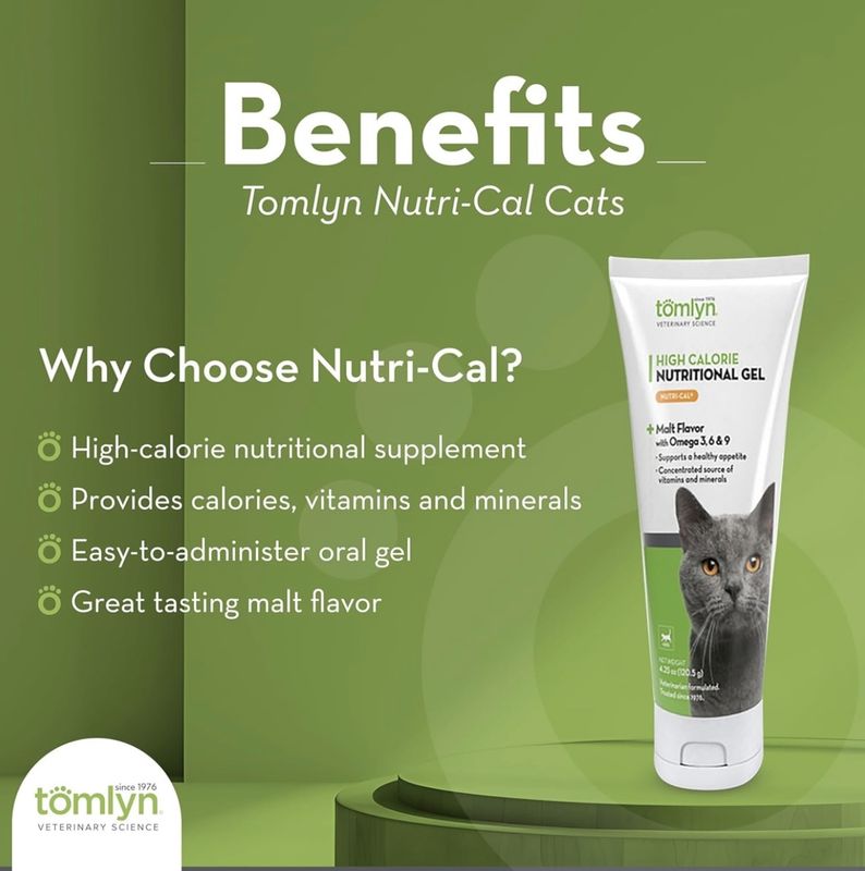 Tomlyn Cat High Calorie Nutrional Gel 4.25oz