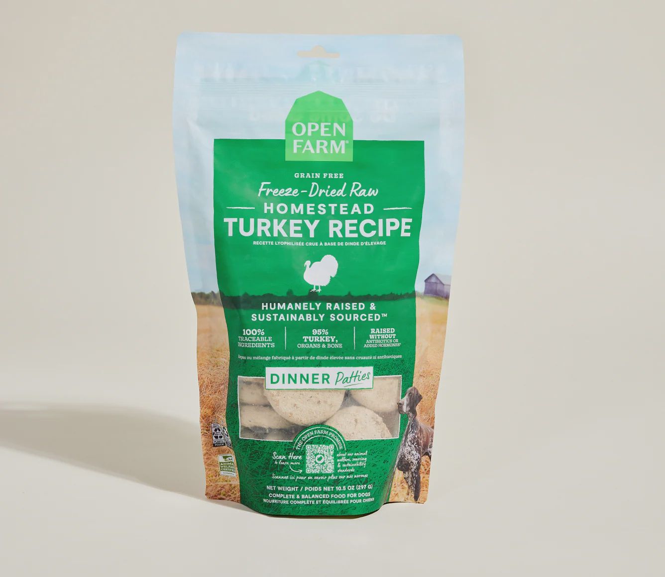 Open Farm Dog Freeze Dried Raw Patties Turkey, Size: 10.5oz