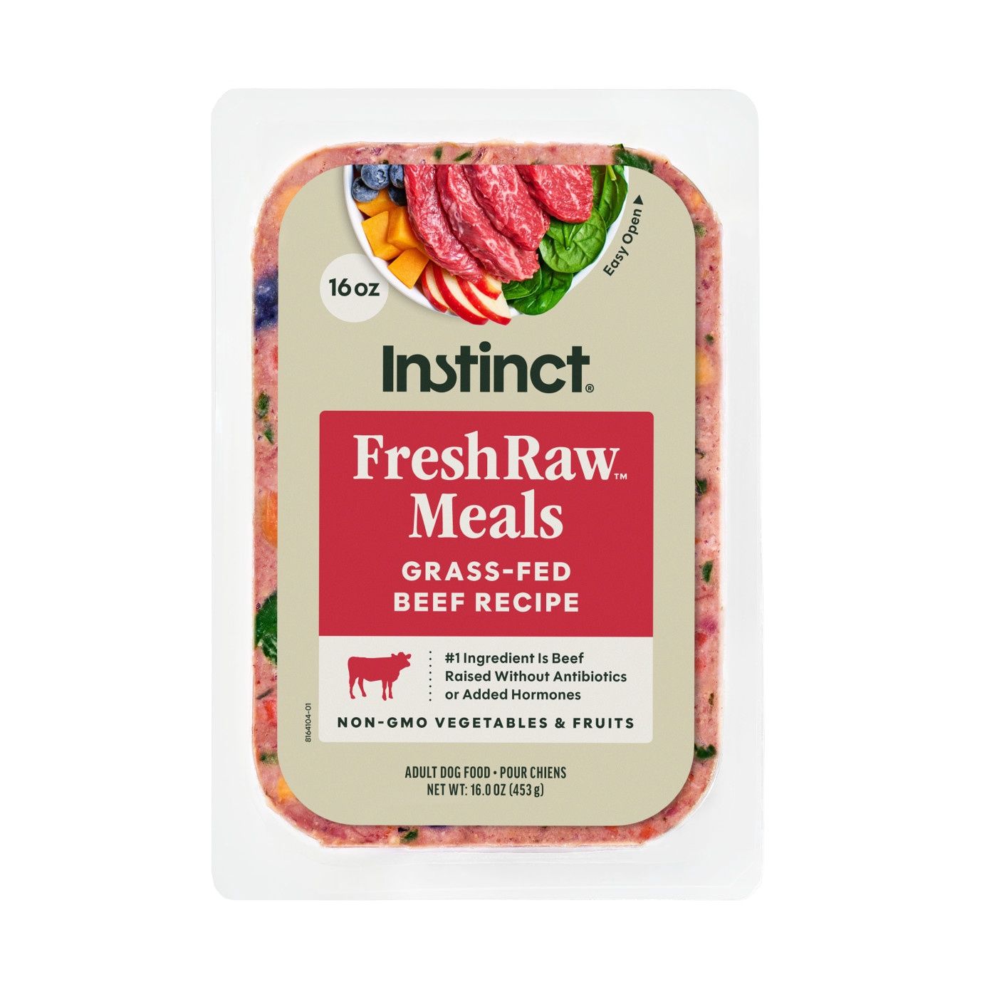Instinct Dog Frozen FreshRaw Meals Beef, Size: 8oz