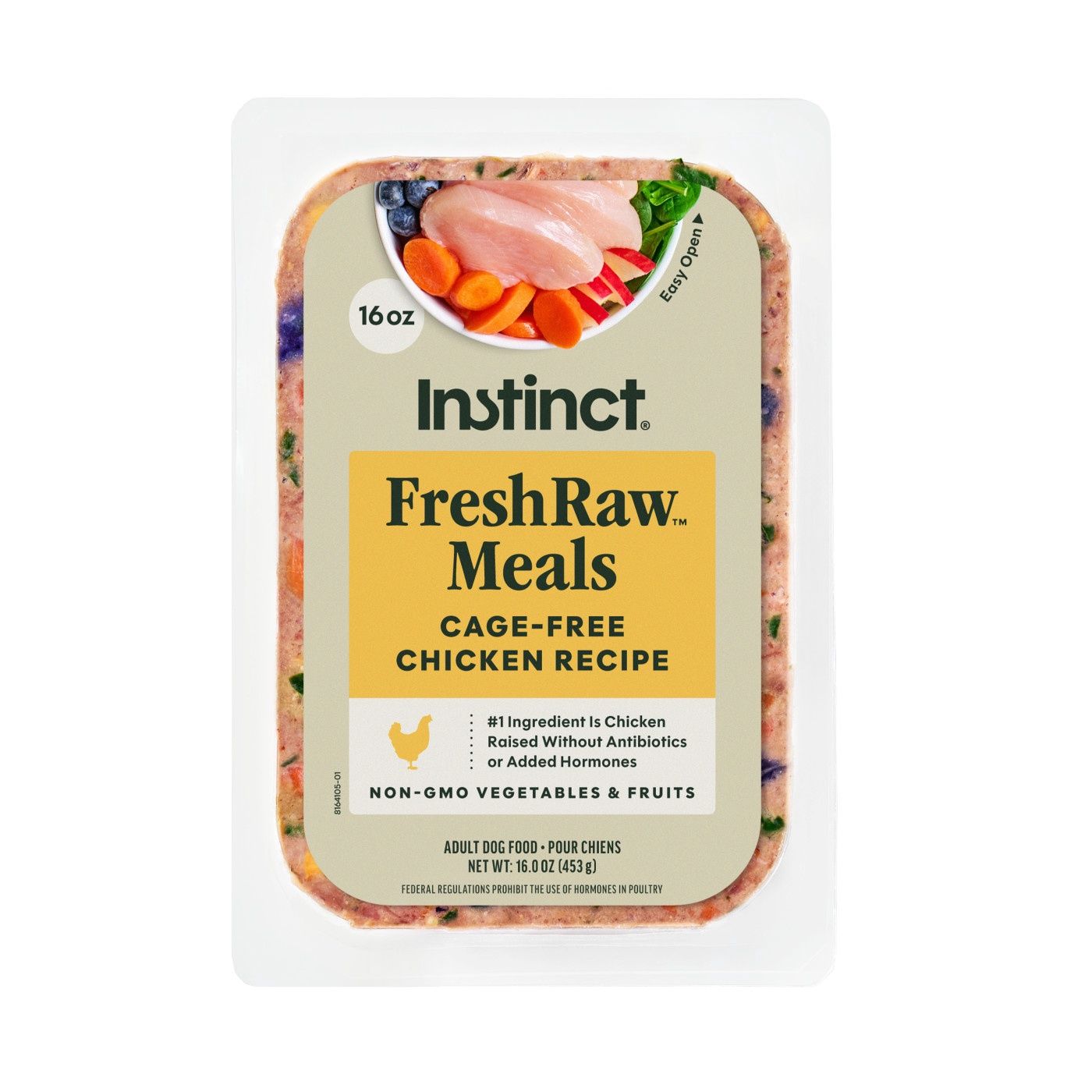 Instinct Dog Frozen FreshRaw Meals Chicken, Size: 8oz