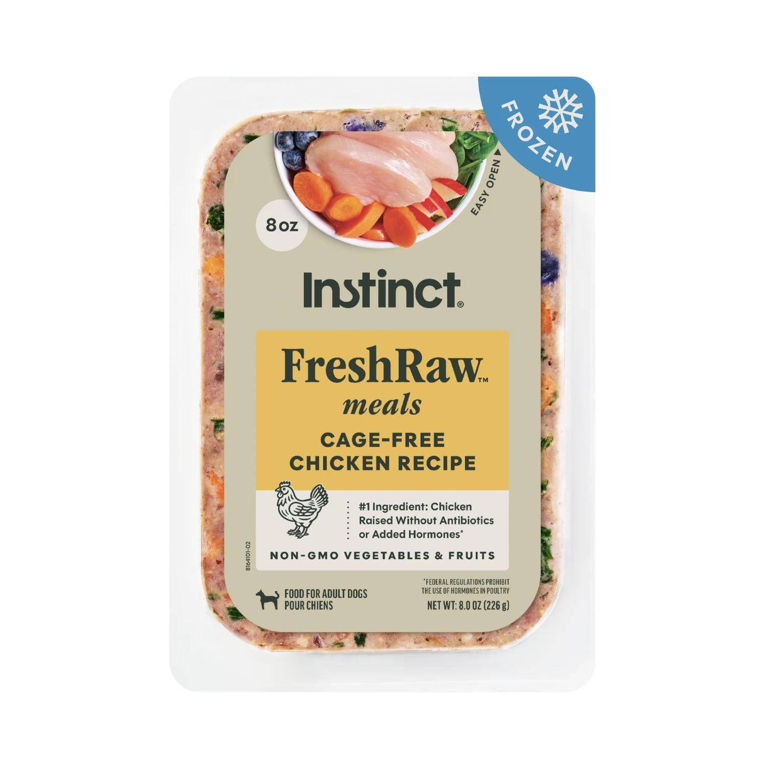 Instinct Dog Frozen FreshRaw Meals Cage-Free Chicken, Size: 8oz