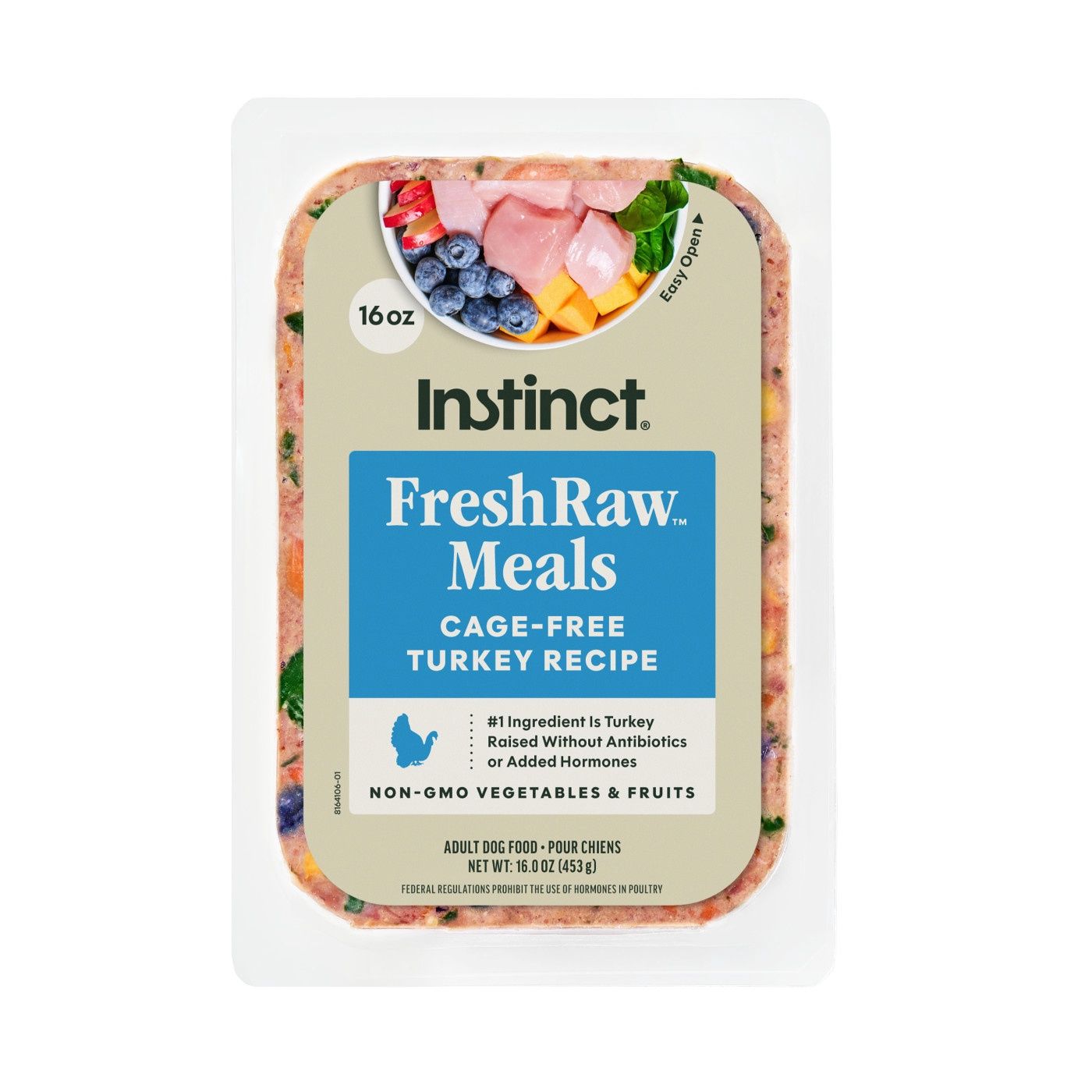Instinct Dog Frozen FreshRaw Meals Turkey, Size: 8oz