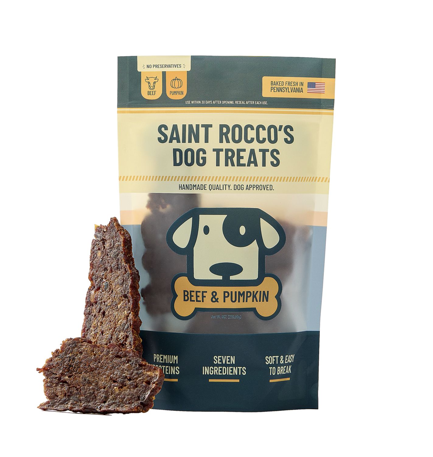 Saint Rocco's Dog Beef &amp; Pumpkin, Size: 8oz