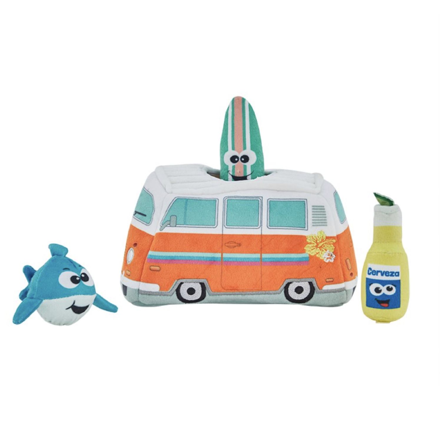 Outward Hound Dog Hide A Surf Van Plush Toy