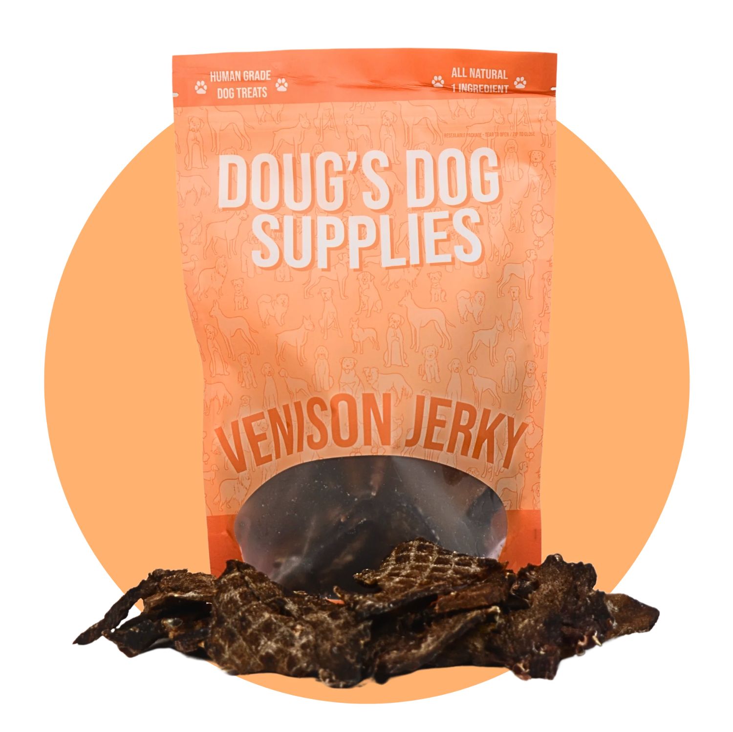 Doug's Dog Supplies Venison Jerky 8oz