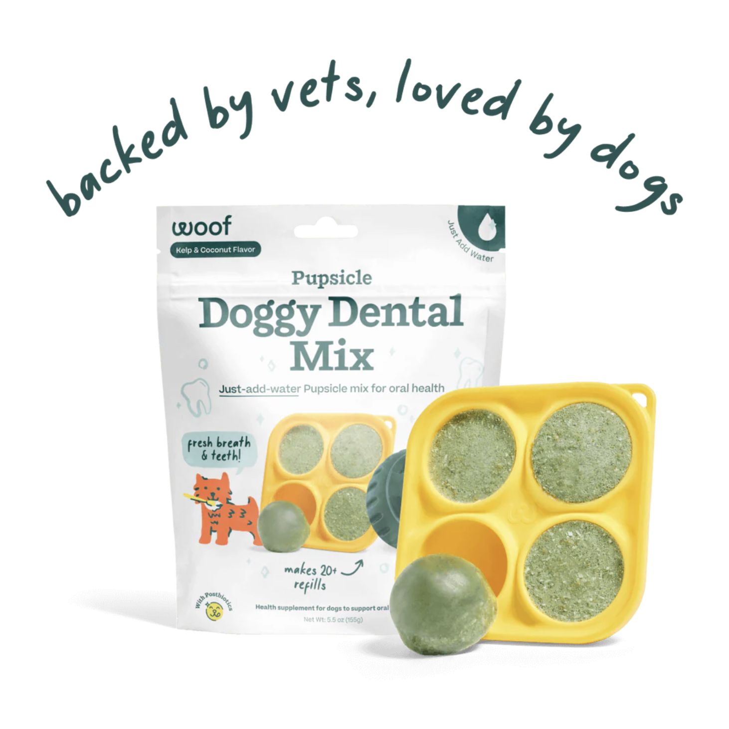 Woof Dog Pupsicle Dental Mix, Size: 5.5oz