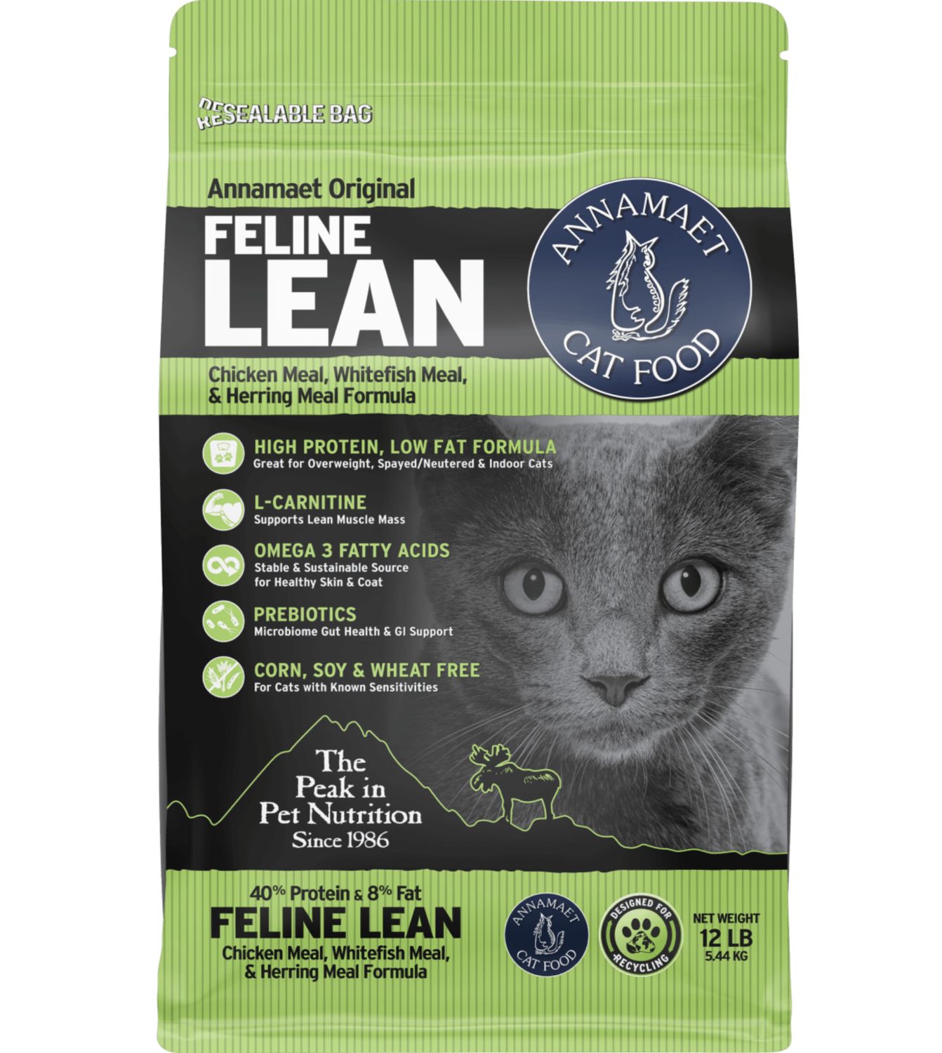 Annamaet Cat Original Lean Formula, Size: 4lb