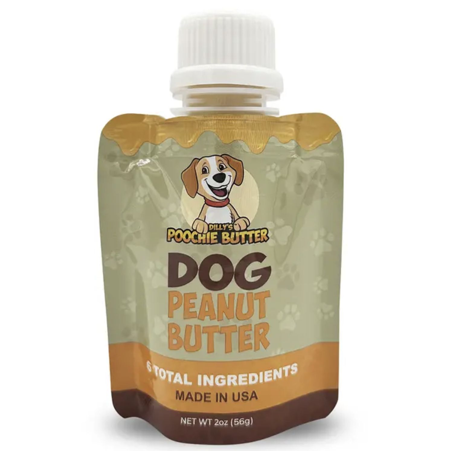 Poochie Butter Dog Pumpkin Peanut Butter Squeeze Pack 2oz