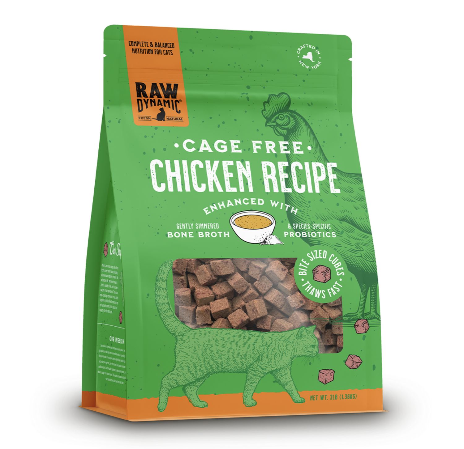Raw Dynamic Cat Frozen Chicken 3lb