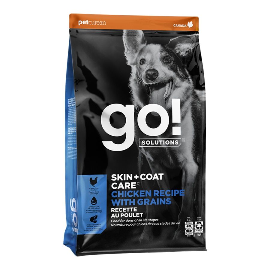 Go! Dog Skin &amp; Coat Chicken with Grain, Size: 3.5lb