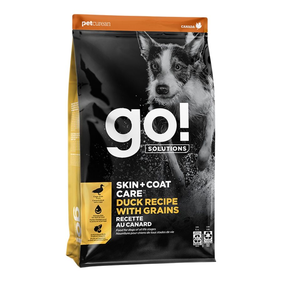 Go! Dog Skin &amp; Coat Duck with Grain, Size: 3.5lb
