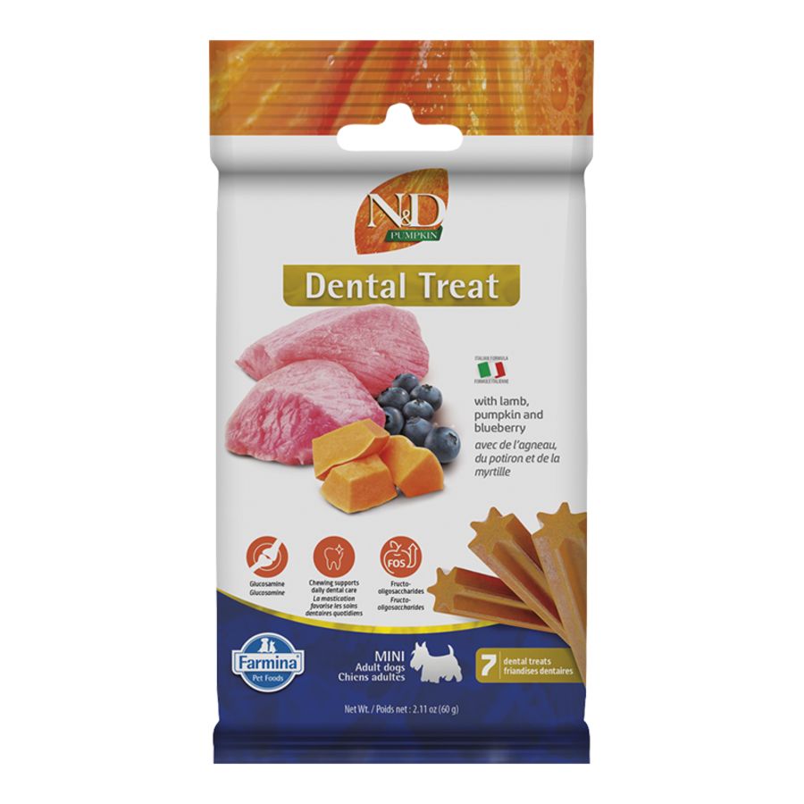 Farmina Dog Dental Treats Pumpkin, Lamb &amp; Blueberry